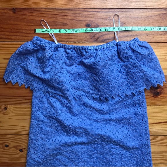 Kensie Periwinkle Blue Eyelet Dress, NWT, M - Picture 6 of 14